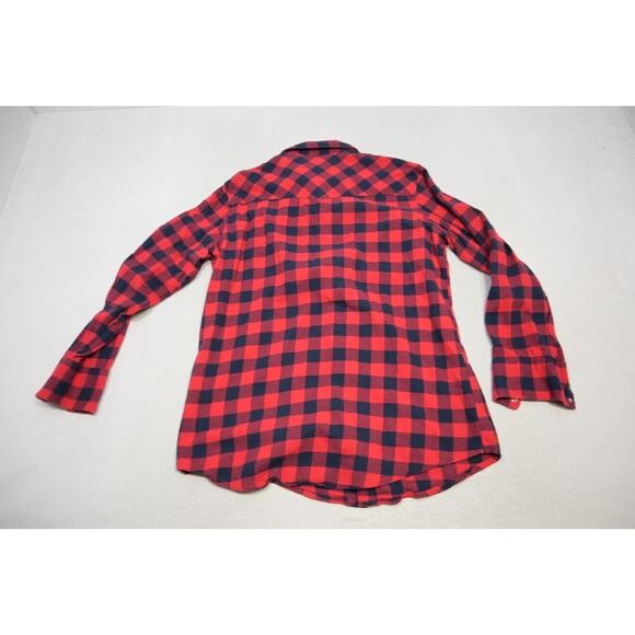 Wrangler Western Flannel Pearl Snaps Plaid Cowboy Shirt Long Sleeve Mens XLT - Picture 8 of 8